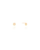 Brinco Redondo Cravejado Cristal 5 mm Banhado a Ouro 18K