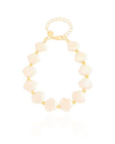 Pulseira Mini Conchas Banhado a Ouro 18K