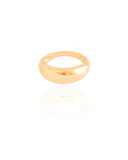 Anel Liso Tamanho 25 Banhado a Ouro 18K