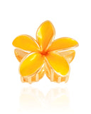 Presilha Flor Amarela Banho Dourado