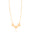 Choker Elos Corações Lisos Banhado a Ouro 18K