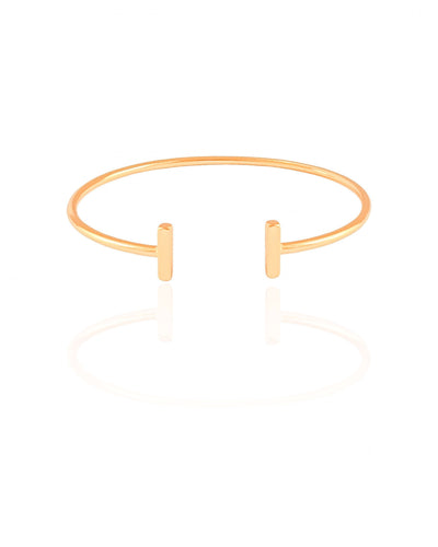 Bracelete Palitos Lisos Banhado a Ouro 18K
