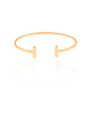 Bracelete Palitos Lisos Banhado a Ouro 18K