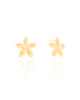Brinco Flor 2.0 cm Banhado a Ouro 18K