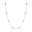 Choker Elos Quadrados Lisos Ródio Branco