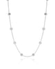 Choker Elos Quadrados Lisos Ródio Branco