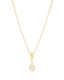 Gargantilha Veneziana Gota Cristal Detalhada Banhado a Ouro 18K - 45 cm