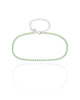 Pulseira Riviera Turmalina 2 mm Ródio Branco