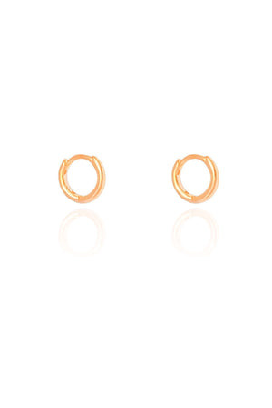 Brinco Argola Click Lisa 1.1 cm Banhado a Ouro 18K