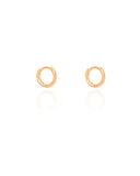 Brinco Argola Click Lisa 1.1 cm Banhado a Ouro 18K