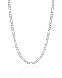 Choker Fígaro 4 mm Ródio Branco