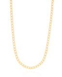 Gargantilha Masculina Grumet 4 mm Banhado a Ouro 18K - 60 cm