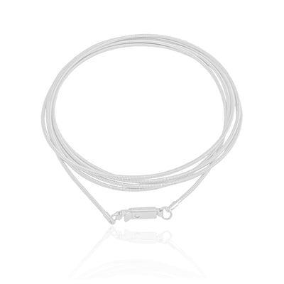 Pulseira Corda de Violão Ródio Branco