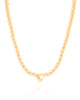 Choker Bolinhas Coração Liso Banhado a Ouro 18K
