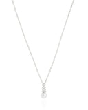 Elos Pingente Cristal Quadrado e Pérola - 45 cm