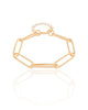 Pulseira Elos Ovais Banhado a Ouro 18K