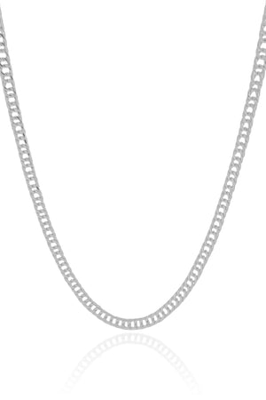 Choker Grumet 4 mm Ródio Branco