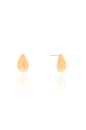 Brinco Oval Detalhado 1.8 cm