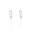 Brinco Argola Pingente Retangular Cristal