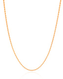 Gargantilha Cordão Baiano 1.5 mm Banhado a Ouro 18K - 45 cm