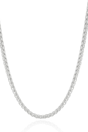 Gargantilha Masculina Trama Italiana com Fecho Gaveta Retangular - 60 cm