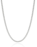 Gargantilha Masculina Trama Italiana com Fecho Gaveta Retangular - 60 cm