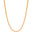 Gargantilha Malha Oca 3 mm Banhado a Ouro 18K - 45 cm