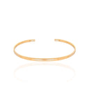Bracelete Liso Banhado a Ouro 18K