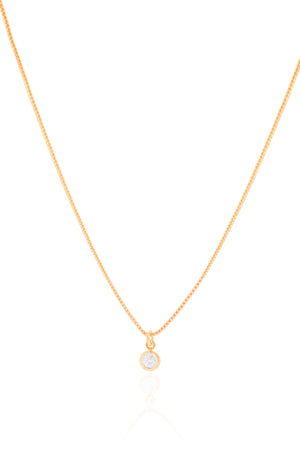 Choker Veneziana Pontos de Luz Cristal 5 mm Banhado a Ouro 18K