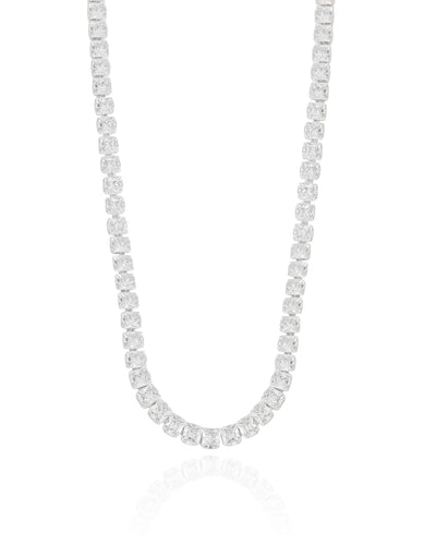 Choker Riviera Quadrada Cristal 4 mm - 33 cm