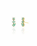 Brinco Ear Cuff Trio Pontos de Luz Turmalina