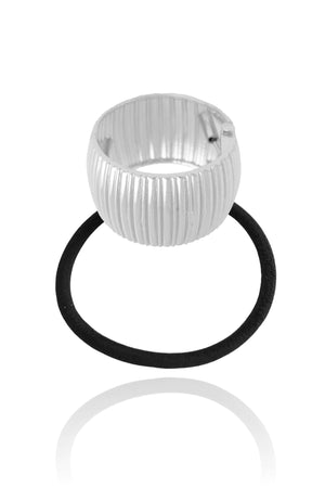 Pony Cuff Frisado Banho Branco