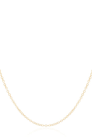 Gargantilha Longa Americana 1.5 mm Banhado a Ouro 18K