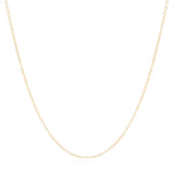 Gargantilha Longa Americana 1.5 mm Banhado a Ouro 18K