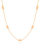 Elos Gomos Lisos 4 mm Banhado a Ouro 18K 40 cm