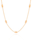 Elos Gomos Lisos 4 mm Banhado a Ouro 18K 40 cm