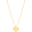 Gargantilha Veneziana Coração Liso 1.0 cm Banhado a Ouro 18K - 45 cm