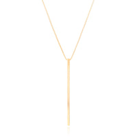 Gargantilha Longa Palito Banhado a Ouro 18K