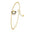Pulseira Infantil Panda Esmaltado Branco Detalhes Preto