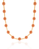 Choker Canutilhos Bolas Marrons Banhado a Ouro 18K