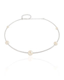 Aro Pérolas Ródio Branco