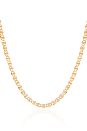 Choker Piastrine 4 mm Banhado a Ouro 18K