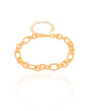 Pulseira Elos Ovais 8mm Banhado a Ouro 18K