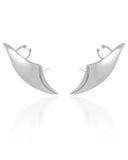 Ear Cuff Liso 4.6 cm Ródio Branco