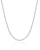 Choker Malha Quadrada 3 mm Ródio Branco