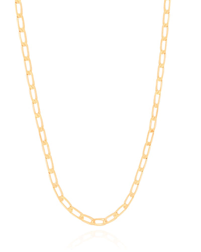 Colar Masculino Grumet 3 mm Banhado a Ouro 18K - 60 cm