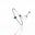 Pulseira Tennis Riviera Cristal Ajustável com Pingente Gota Verde Esmeralda Cravejada Cristal