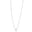 Choker Coração Ponto de Luz Ródio Branco