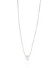 Choker Coração Ponto de Luz Ródio Branco
