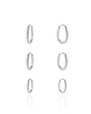 Brinco Trio Argola Oval LIsa
